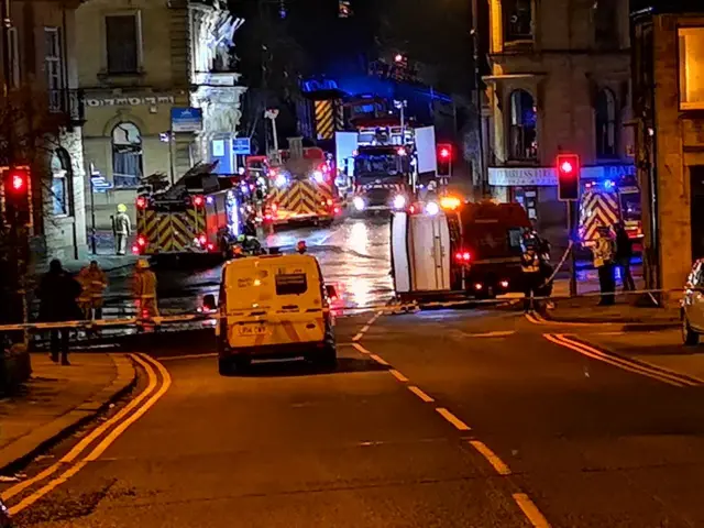 Batley explosion scene