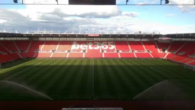 General view of Stoke City's stadium