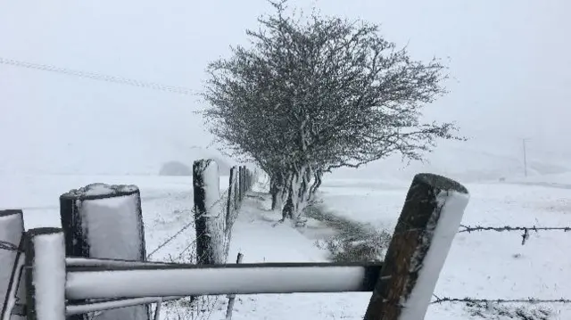 Snow around Leek in the Staffordshire Moorlands