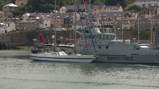 Sailing boat in Newlyn