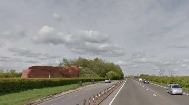 A66 near the Brick Train