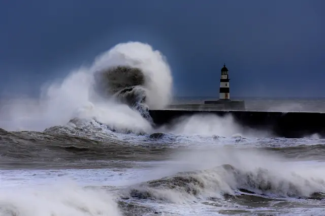 Stormy sea