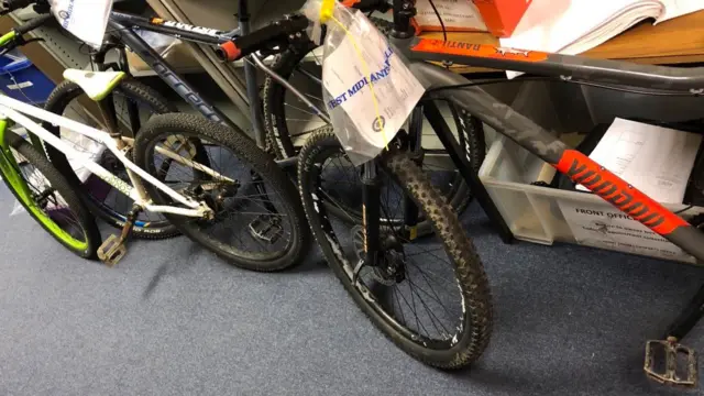 Seized bikes