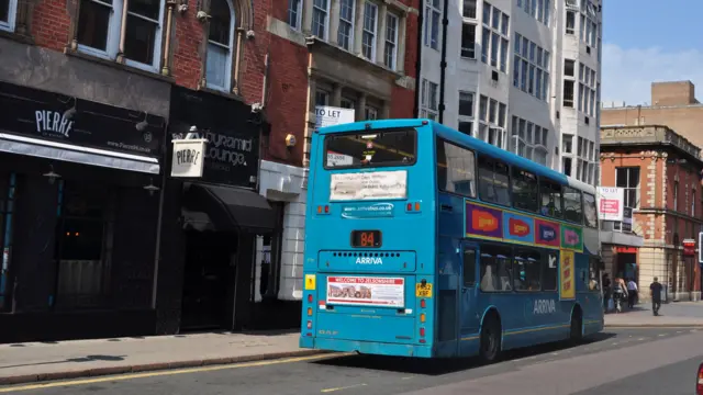 Bus in Leicester