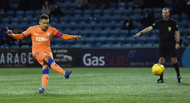 James Tavernier fails to beat Daniel Bachmann from the penalty spot