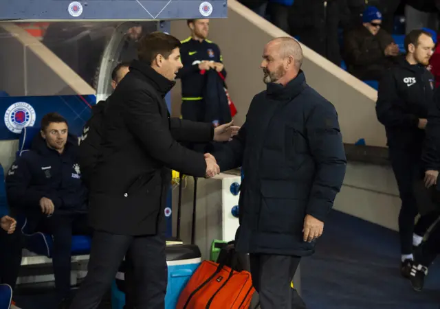 Steven Gerrard and Steve Clarke