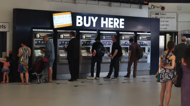 Train ticket collection in Leicester