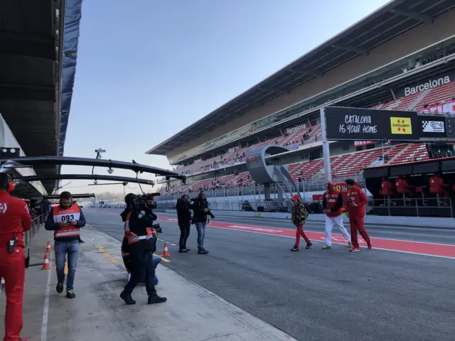 Ferrari pit lane