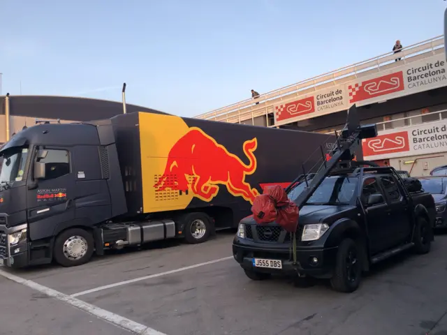 Red bull trucks