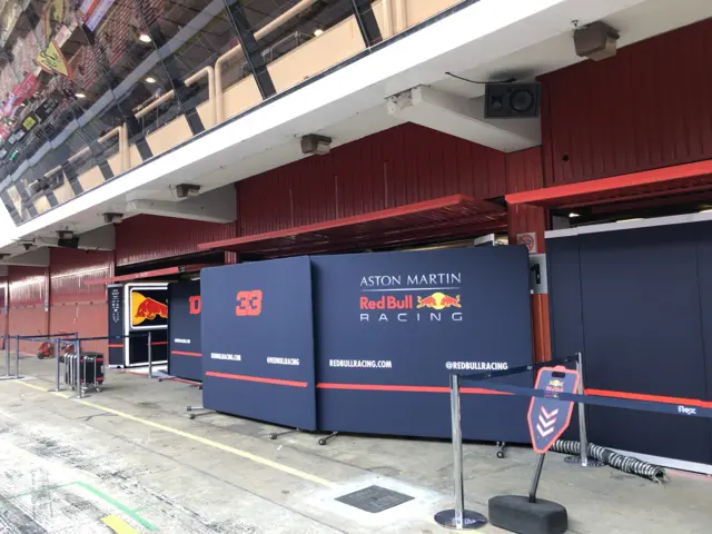 Red Bull garage