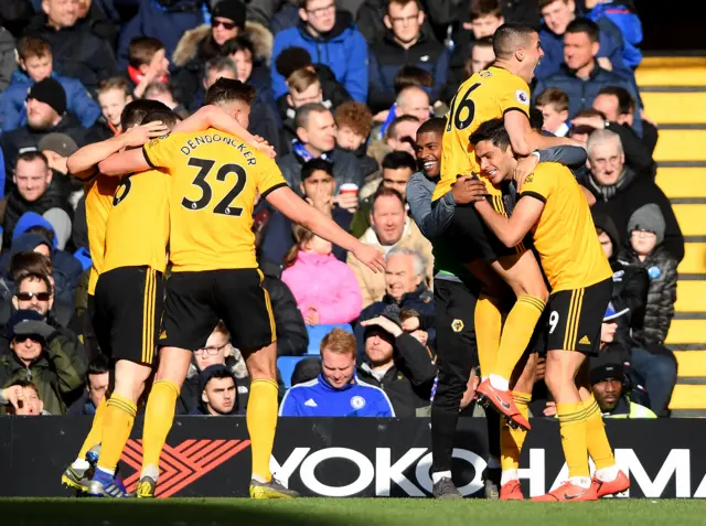 Wolves celebrate