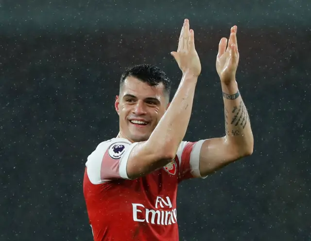 Granit Xhaka at fuil-time