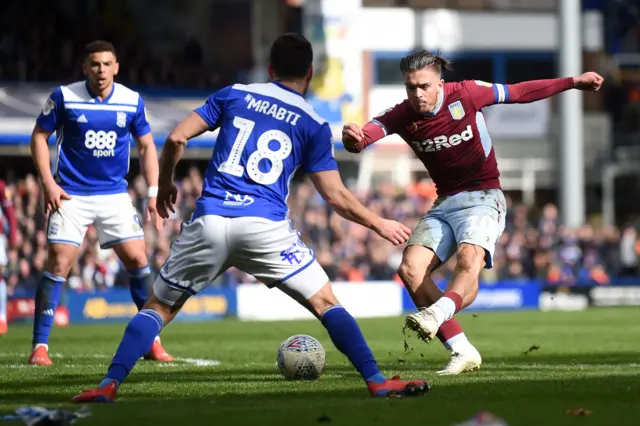 Jack Grealish scores for Villa