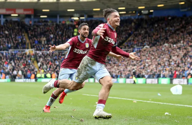 Grealish celebrates