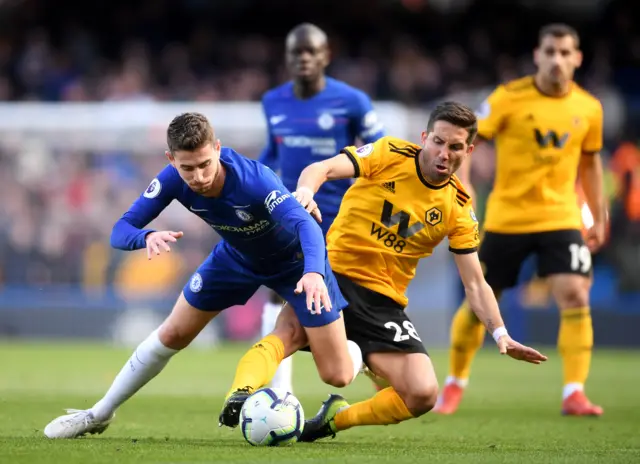 Jorginho and Joao Moutinho