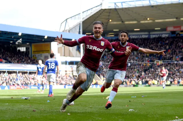 Jack Grealish celebrates