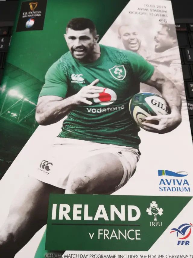 Ireland match program