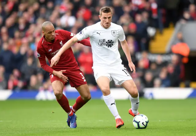 Fabinho tracks Burnley striker Chris Wood