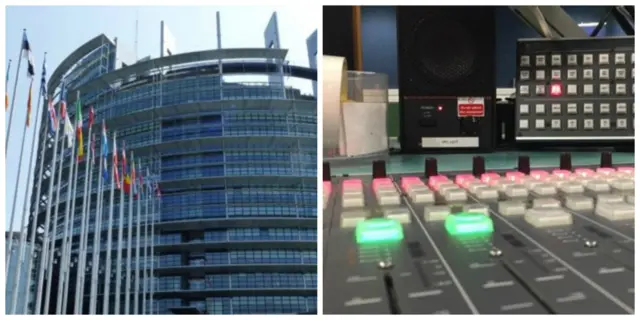 European parliament and radio station