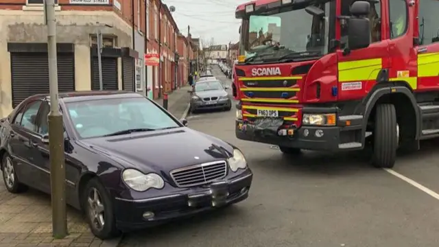 Badly parked car