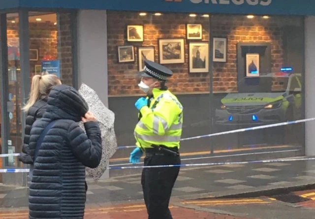 Police Officer in mask