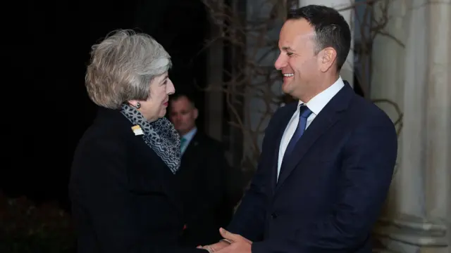 Theresa May and Leo Varadkar