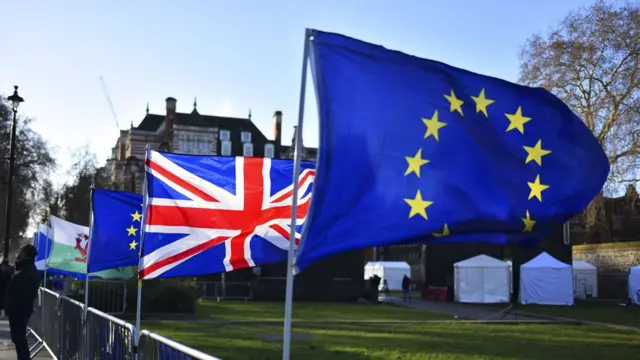 UK and EU flags