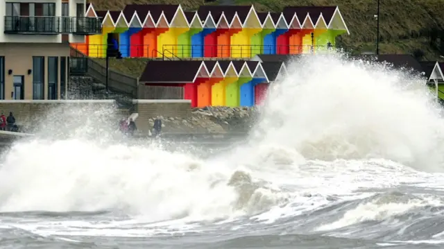 Waves hit Scarborough