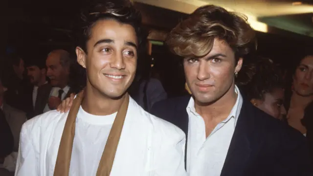 Andrew Ridgeley and George Michael