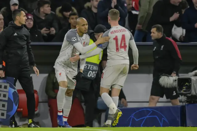 Jordan Henderson and Fabinho