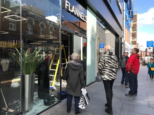 Damaged Flannels store front