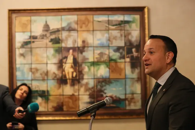 Leo Varadkar speaking in Washington DC on 13 March 2019