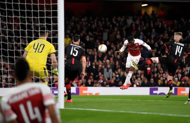 Ainsley Maitland-Niles scores