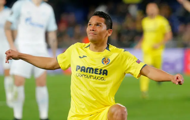 Carlos Bacca celebrates