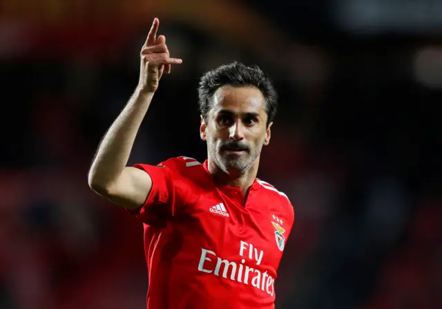 Jonas celebrates for Benfica