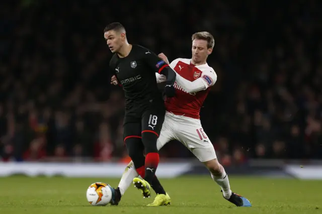 Hatem Ben Arfa and Nacho Monreal