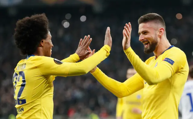 Willian and Olivier Giroud