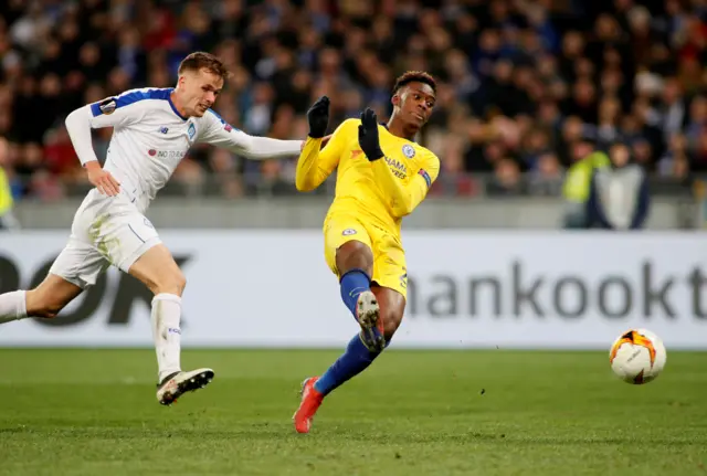 Callum Hudson-Odoi scores