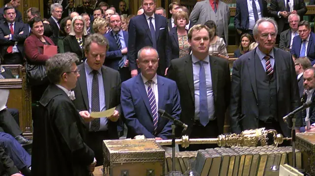 Inside the Commons as the vote is announced