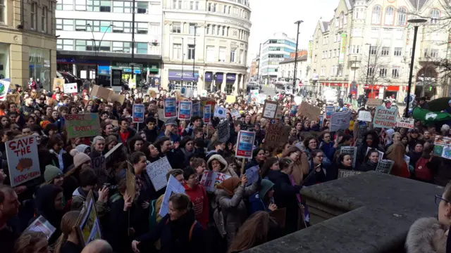 Children protesting