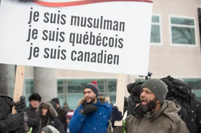 Marchers in Quebec 2017