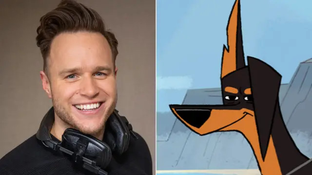 Olly Murs and his canine friend