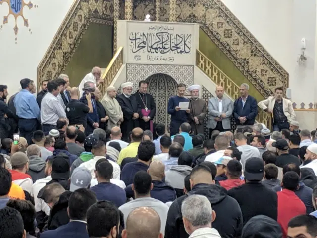 Prayers at Lakemba Mosque in Sydney