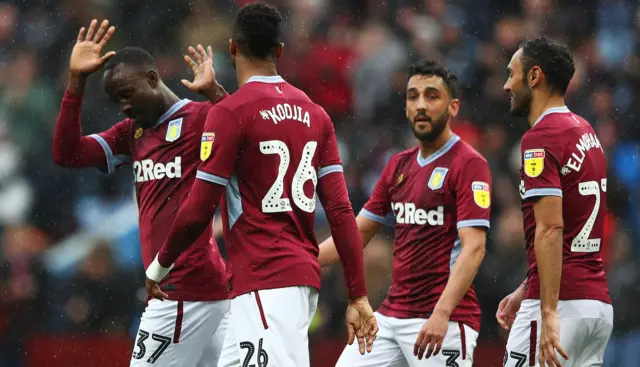 Aston Villa celebrate