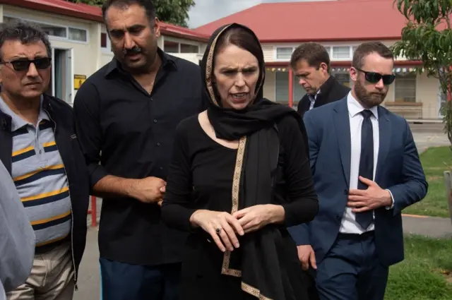 New Zealand Prime Minister Jacinda Arden in Christchurch