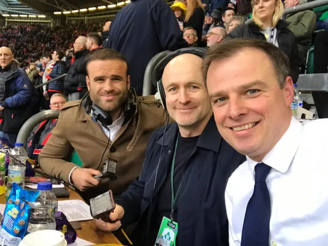 The 5 Live commentary team