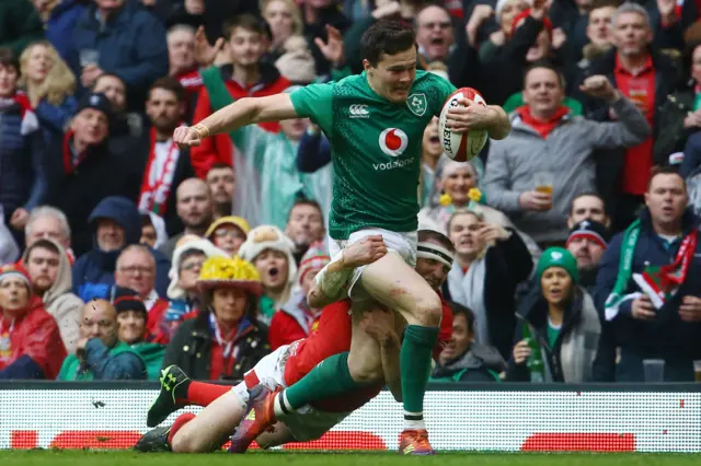 Ireland's Jacob Stockdale