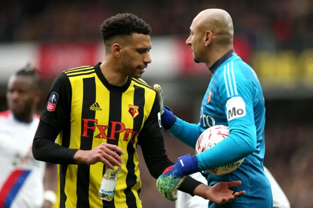 Etienne Capoue and Heurelho Gomes
