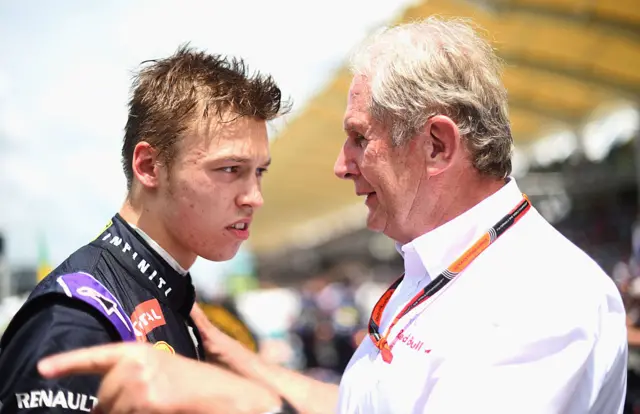 Helmut Marko and Daniil Kvyat