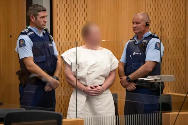 Brenton Tarrant in court